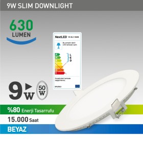 Next Led  9w Slim Panel