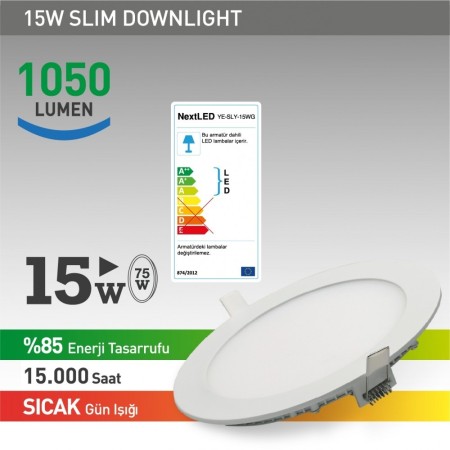 Next Led 15w Slim Panel