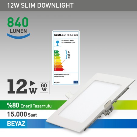 Next Led 12w Kare Panel