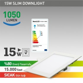 Next Led 15w Kare Panel
