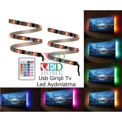 USB GİRİŞLİ RGB ŞERİT LED