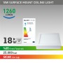 18w Sıva Üstü Panel Led Kare
