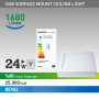 24w Sıva Üstü Panel Led Kare