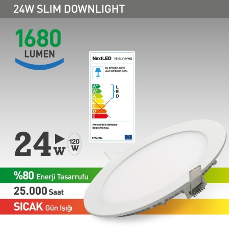 Next Led 24w Slim Panel
