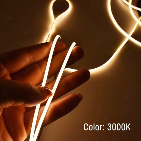 12 Volt 3 mm 400 Ledli Esnek Cob Şerit Led Gün ışığı