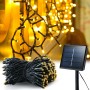 Solar Güneş Enerjili 10 Mt 100 Ledli Dekoratif Bahçe Aydınlatma ip Led
