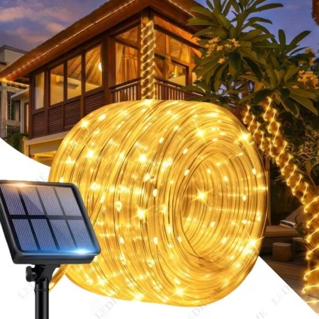 Solar Güneş Enerjili 10 Mt 100 Ledli Hortum Dekoratif Bahçe Aydınlatma